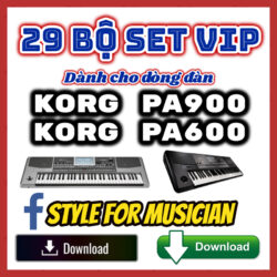 SET Việt Nam Korg PA600-PA900 Download - 29 Bộ SET Dành Cho Organ Korg PA600 PA900 Download