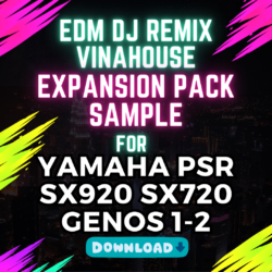 Vinahouse DJ EDM Deephouse Expansion Pack Sample For Yamaha PSR SX920 SX720 Genos2 Download