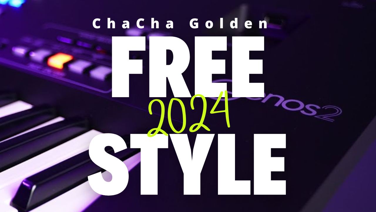 Free Style Chacha Golden Yamaha Keyboard